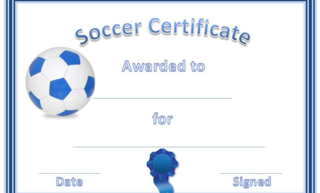 Kleurplaten Kids Football Certificate Template For Best Football Certificate Template