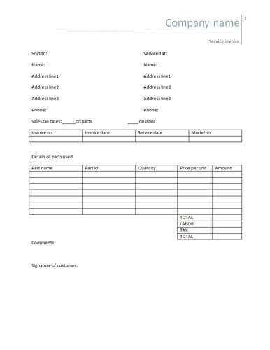 Labor Cost Invoice Template Cards Design Templates With Cost Card Template