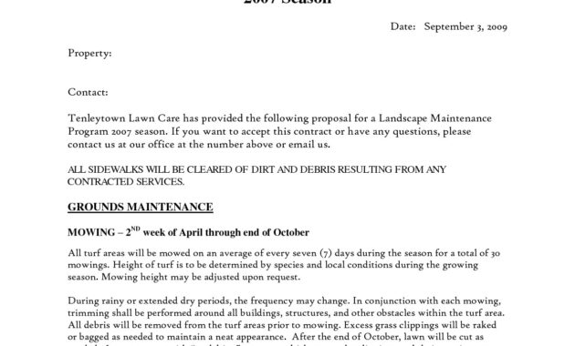 Landscaping Bid Proposal Template Williamsonga Within Best Landscape Proposal Template