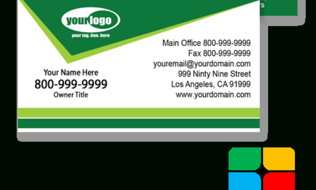 Landscaping Business Cards Templates Service Print Ads For Landscaping Business Card Template
