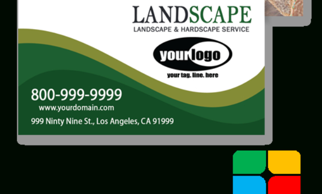 Landscaping Business Cards Templates Service Print Ads Intended For Landscaping Business Card Template