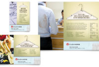 Laundry Dry Cleaners Flyer Ad Template Word Publisher Pertaining To Free Laundromat Business Plan Template