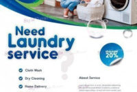 Laundry Service Psd Flyer Template 31748 Styleflyers With Regard To Free Laundromat Business Plan Template