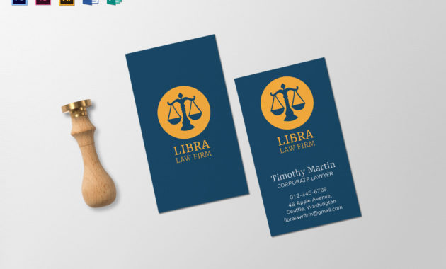 Law Firm Business Card Template In Psd Word Publisher Within Business Plan Template Law Firm
