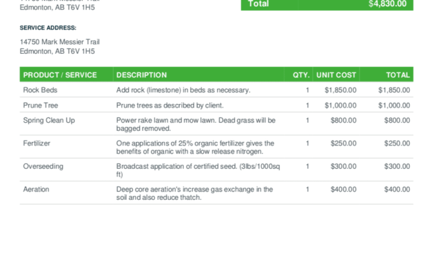 Lawn Care Bid Handbook Free Quote Template Included Within Lawn Care Proposal Template