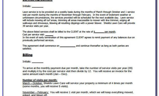 Lawn Care Business Plan Samples Regarding Lawn Care Business Plan Template Free