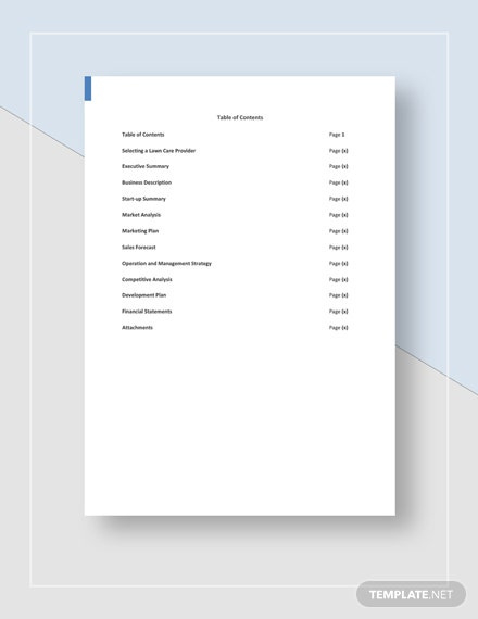 Lawn Care Business Plan Template Word Doc Google Pertaining To Lawn Care Business Plan Template Free