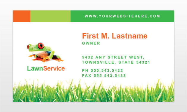 Lawn Maintenance Business Services Business Card Templates Throughout Lawn Care Business Cards Templates Free