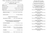 Lds Church Program Template Editable With Watercolor Etsy Inside Awesome Lds Sacrament Meeting Program Template