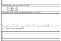 Lesson Plan Template Guide For Student Success Child With Professional Learning Community Agenda Template