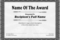 Life Saving Award Certificate Template Templates1 With Regard To Life Saving Award Certificate Template