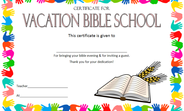 Lifeway Vbs Certificate Template 7 Fresh Designs In 2019 Throughout Quality Certificate For Baking 7 Extraordinary Concepts