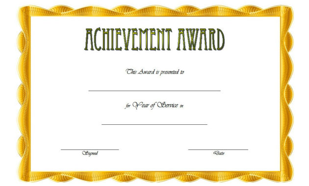 Long Service Award Certificate Templates 7 Official Regarding Certificate Of Appearance Template