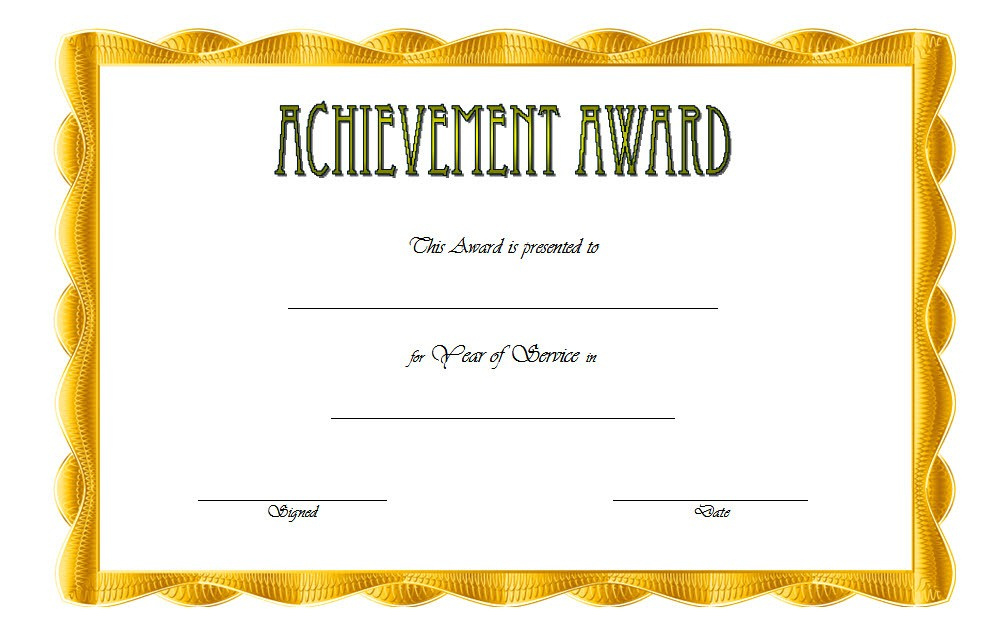 Long Service Award Certificate Templates 7 Official Regarding Certificate Of Appearance Template