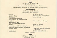 Lovely Family Reunion Agenda Template Audiopinions Intended For Class Reunion Agenda Template
