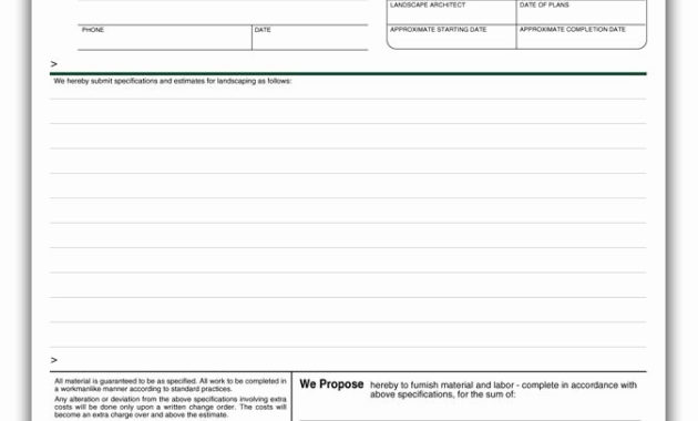 Lovely Landscaping Contract Template Word Audiopinions In Best Landscape Proposal Template