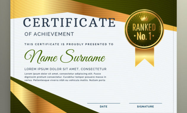 Luxury Certificate Template Design In Geometric Shape Within Amazing Design A Certificate Template