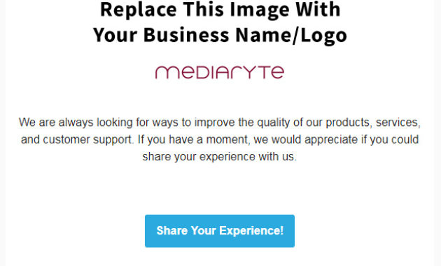 Mailchimp Templates For The Customer Review System Mediaryte Intended For Customer Business Review Template