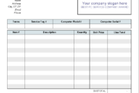 Maintenance Repair Job Card Template Microsoft Excel Throughout Quality Cost Card Template