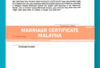 Malaysia Marriage Certificate Translation Template By Ata In Marriage Certificate Translation Template