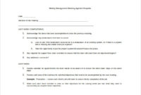 Management Meeting Agenda Template 10 Free Word Pdf Regarding Level 10 Meeting Agenda Template