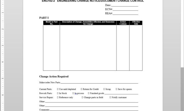 Management Of Change Form Example Intended For Change Management Log Template
