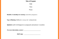 Mandatory Meeting Notice Template Throughout Meeting Notice Template