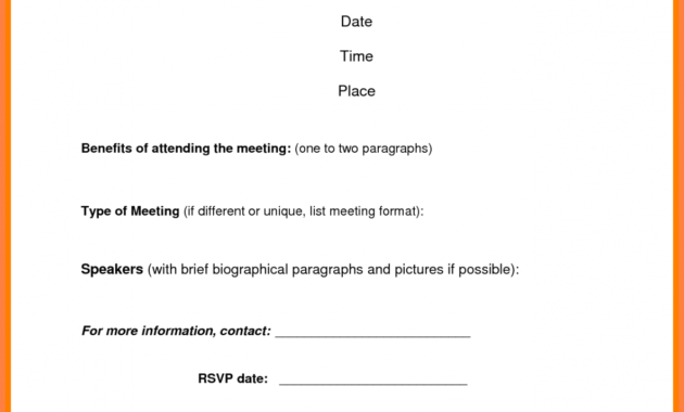 Mandatory Meeting Notice Template Throughout Meeting Notice Template
