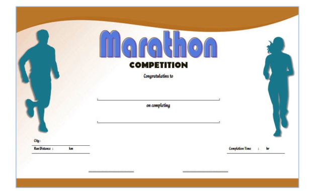 Marathon Certificate Template 7 Fun Run Designs Pertaining To 5K Race Certificate Templates