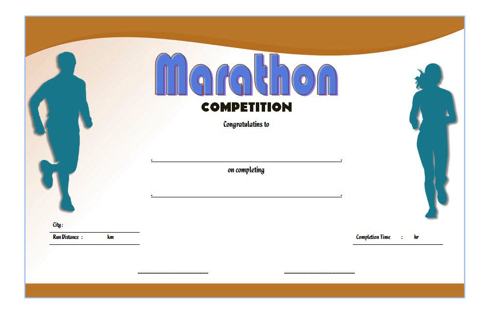 Marathon Certificate Template 7 Fun Run Designs Pertaining To 5K Race Certificate Templates