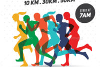 Marathon Event Flyer Templatevectorvactory Graphicriver With Regard To Marathon Certificate Template 7 Fun Run Designs