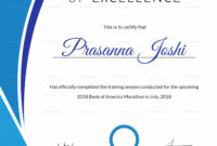 Marathon Training Certificate Design Template In Psd Word With Awesome Workshop Certificate Template