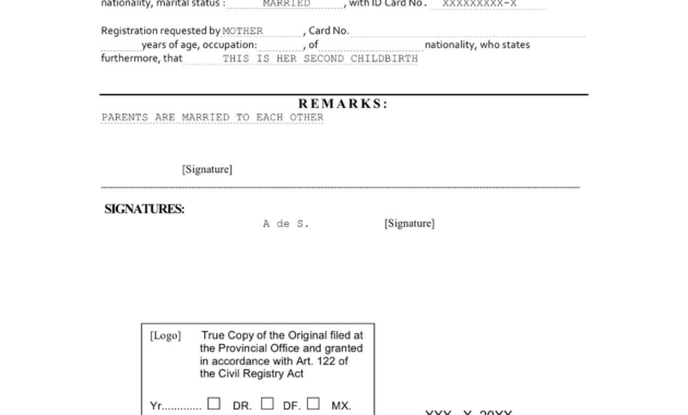Marriage Certificate Translation From Spanish To English Regarding Death Certificate Translation Template