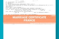 Marriage Certificate Translation Template French Language For Marriage Certificate Translation Template