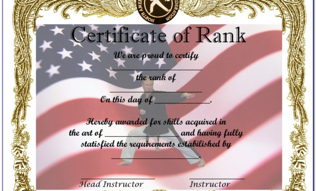Martial Arts Certificate Templates Psd Regarding Martial Arts Certificate Templates