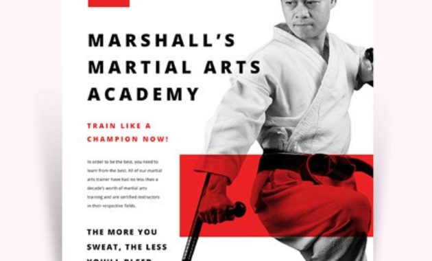 Martial Arts School Flyer Template Word Doc Psd For Free 24 Martial Arts Certificate Templates 2020