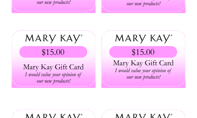 Mary Kay Birthday Certificates Mary Kay Gift Card I With Regard To Mary Kay Gift Certificate Template