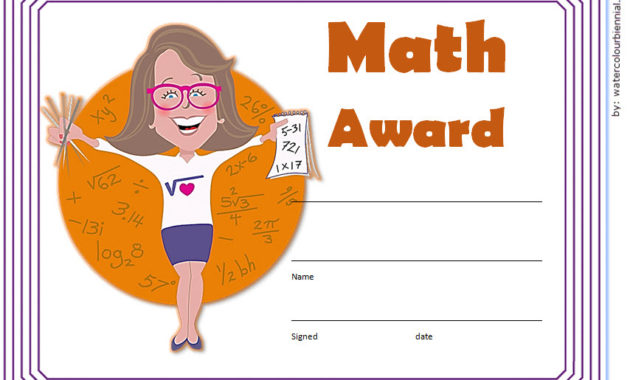 Math Award Certificate Template Free 10 Best Ideas Within Quality Math Achievement Certificate Templates