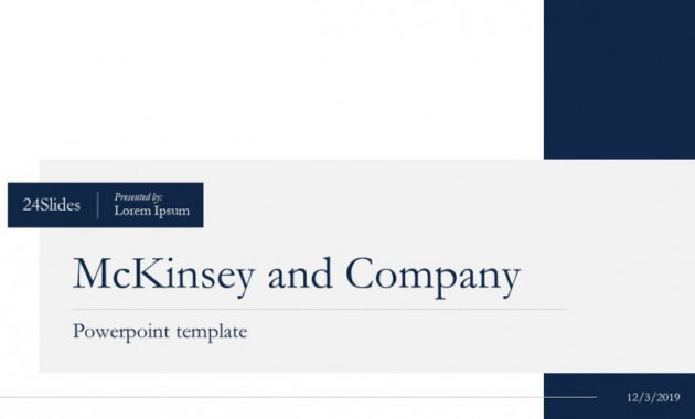 Mckinsey Powerpoint Presentation Template Free Intended For Mckinsey Business Plan Template