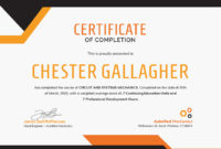 Mechaniccoursecompletioncertificatetemplatepdfdoc In Best Training Completion Certificate Template