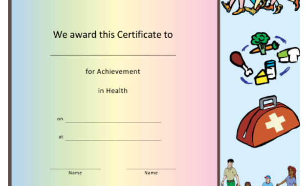 Medical Certificate Of Achievement Template Download Intended For Science Achievement Certificate Template Ideas