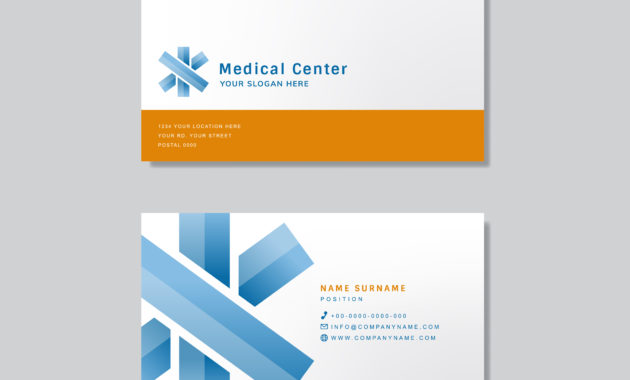 Medical Professional Business Card Design Mockup In Plastering Business Cards Templates