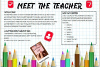 Meet The Teacher Template Beautiful Designs Go Science For Quality Meet The Teacher Template