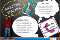 Meet The Teacher Template Beautiful Designs Go Science In Meet The Teacher Template