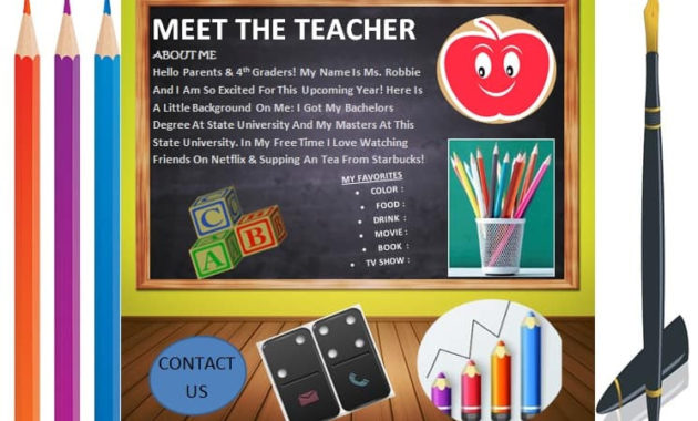 Meet The Teacher Template Beautiful Designs Go Science Throughout Quality Meet The Teacher Template
