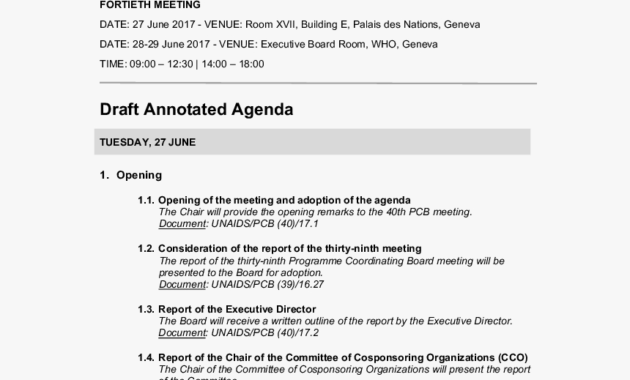 Meeting Agenda Template 2019 • Invitation Template Ideas In Meeting Invite With Agenda Template