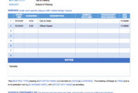 Meeting Agenda Template Business Mentor With Regard To Quality Simple Meeting Agenda Template