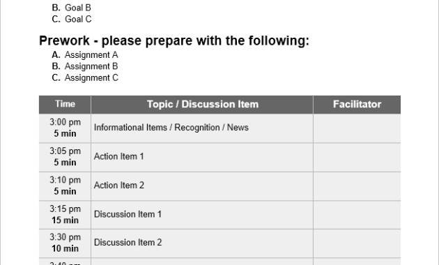 Meeting Agenda Templates Free Downloads Calvert Giving Intended For Word Agenda Template Free Download