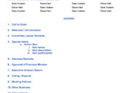 Meeting Agendas Template Business Mentor With Free Class Reunion Agenda Template