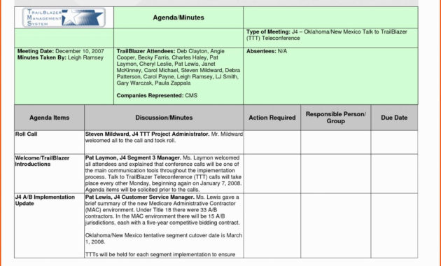 Meeting Minutes Action Items Template Database Within Best Agenda Template With Action Items